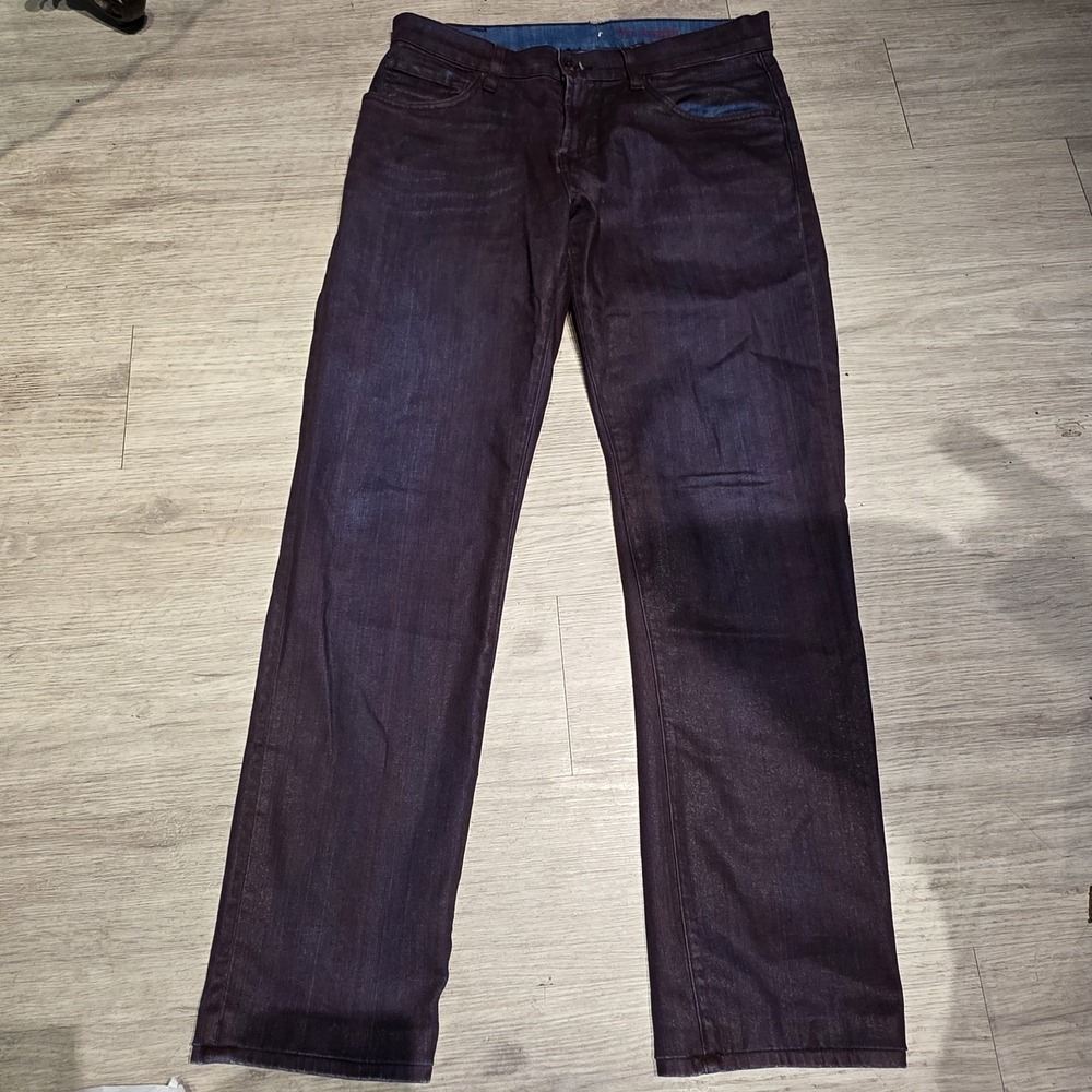 7 For All Mankind Red Jeans Women's 'The STRAIGHT' Size 33‎
